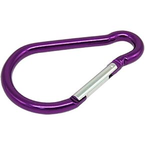 Mallofusa Aluminum D-Shaped Carabiner Buckle with 3 Keychian Clip Spring Carabiner Hook Snap Key Chain