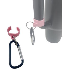 Carabiner Clip Attachment Compatible with Stanley H2.0 40 oz Tumblers | Carabiner & Keychain Attachment for Holding Keys, Wallets, or Other Accessories | Made in USA