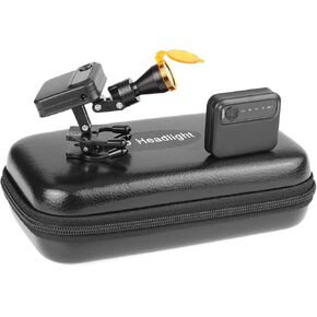 OUBO Clip-on Type Cordless 5W LED Headlight Magnetic Chuck Design Adjustable Brightness Headlamp with Extra Batteries for Loupe