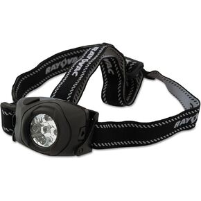 Rayovac Virtually Indestructible LED Headlamp, Durable and Bright Headlamp with Head Strap, Camping Gear and Work Light, Batteries Included, Pack of 1