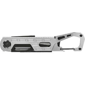 Gerber Gear Gear Stake Out 11-in-1 Multi-tool - 2.2" Plain Edge Blade, Tent Stake Puller, Carabiner Carry - EDC Gear and Equipment - Silver