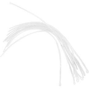 10PCS 30LB/50LB Fly Fishing Line Loops Connector Braided Fly Loop Line Fishing Tackle Accessory(White 50LB)