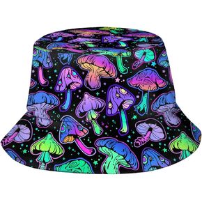 Bucket Hat for Women Men, Fashion Print Outdoor Beach Hat Packable Sun Cap for Travel Hiking