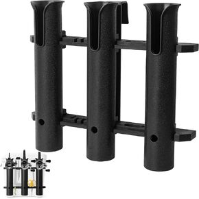 Cooler Fishing Rod Holder, Wall Mounted Fishing Pole Holder, 3 Link Fishing Rod Rack Compatible with YETI Coolers and for RTIC Coolers, Cooler Accessory