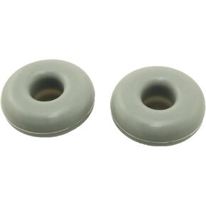 2PCS Insulated Box Non-Slip Rubber Feet Silicone Rubber Product Accessories to Prevent Slipping Single and Double Hole Foot Pads Cooler Feet Round Gray Replacement Foot Pads
