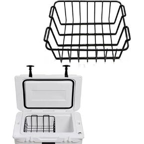 Cooler Basket for YETI 35 & 45, Stainless Steel Wire Cooler Basket Keep food Dry and Stay Goods High, YETI Cooler accessories Inside Dry-Goods Basket Compatible with YETI Tundra 35 or 45 Coolers.