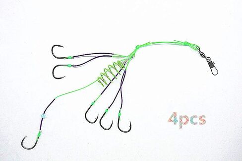 Carp Fishing Feeder Rig Powder Bait Trap Hooks Pack of 4 in Saudi Arabia