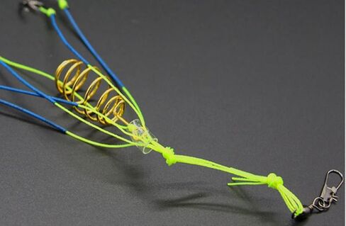 Carp Fishing Feeder Rig Powder Bait Trap Hooks Pack of 4 in Saudi Arabia