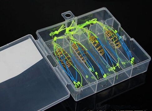 Carp Fishing Feeder Rig Powder Bait Trap Hooks Pack of 4 in Saudi Arabia