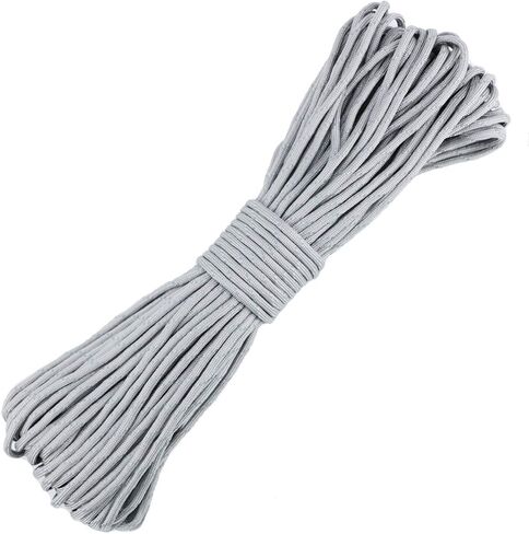 Parachute Cord 100ft Reflective 550 Type III Paracord Rope Mil-Spec Commercial Grade 9mm 550lb Tensile Strength Nylon Parachut Cord in Saudi Arabia