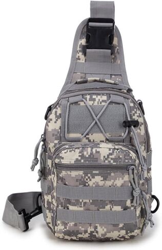 Small Hiking Daypack Sling Chest Bag Multifunctional Shoulder Messenger Crossbody Backpack Camping Pack ACU Camouflage in Saudi Arabia