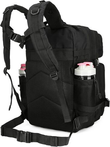 45L Tactical Assault Backpack 3 day assault pack with Molle Waterproof backpack Rucksack for Tactical Backpacks (Black-2) in Saudi Arabia