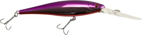 Berkley Flicker Minnow Fishing Lure, Flashy Green Crush, 1/2 oz, 4 1/2in | 11cm Crankbaits, Realistic Minnow Profile, Sharp Dive Curve Gets to Fish Quickly, Equipped with Fusion19 Hook in Saudi Arabia