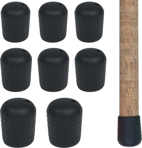 Fishing Rod Butt Cushion Fishing Rod Seat Cushions Fishing Rod Protector Silicone Fishing Rod Butt Cap End Seat Protector for Fishing Tackle Gear Fishing Pole (L/M/S) 3colors in Saudi Arabia