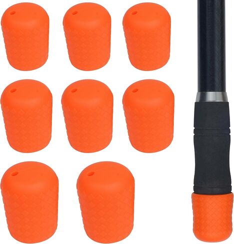 Fishing Rod Butt Cushion Fishing Rod Seat Cushions Fishing Rod Protector Silicone Fishing Rod Butt Cap End Seat Protector for Fishing Tackle Gear Fishing Pole (L/M/S) 3colors in Saudi Arabia