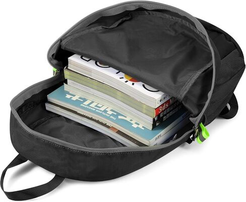 Gonex Ultra Lightweight Packable Daypack Backpack Handy Foldable Camping Outdoor Travel Cycling Backpacking Black in Kuwait