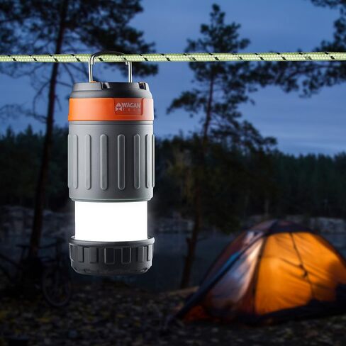 Wagan EL4303 LED Portable Lantern Flashlight Pop-Up Lantern Spotlight 3 Lighting Options AA Battery Powered Super Bright Collapsible Flashlight for Camping Hiking Emergencies Power Outage, Black in Kuwait