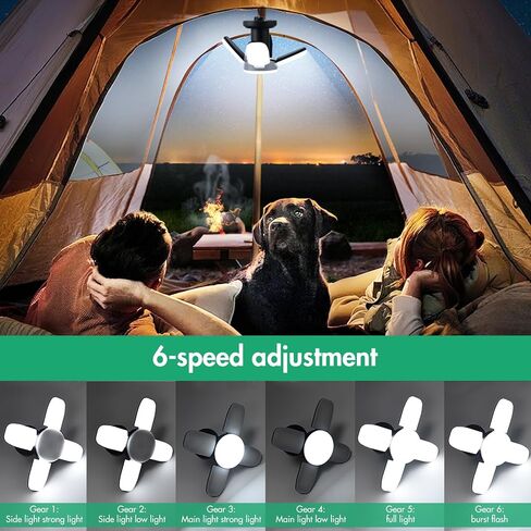 ALLOMN Camping Lantern, Rechargeable Camping Lights for Tents with 5 Modes, LED Camping Light with Foldable Hook, Portable Camping Lamp for Blackouts, Emergency, Tent, Backpacking in Kuwait