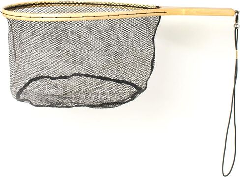 Eagle Claw NTRTR Wood Trout Net W/Rubberized Netting, Multicolor, One Size in Saudi Arabia