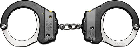 ASP Identifier Keyless Double-Lock Plus Cuffs, Chain, Forged Aluminum Frame | Professional Grade Handcuffs, No Key Required to Apply, Steel Bows, Dual Sided Keyways, Colored ID Bands in Kuwait