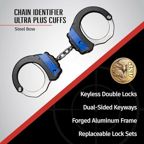 ASP Identifier Ultra Double-Locking Handcuffs, Colored Restraints, Forged Aluminum Cuffs, Professional Grade Equipment and Tactical Gear in Kuwait