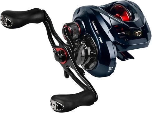 بكرة صب الطعم - بكرة صب عالية السعة مع محامل من الفولاذ المقاوم للصدأ 9+1، نسبة تروس 7.2:1، سحب 15 رطل - بكرة صيد الطعم in Kuwait