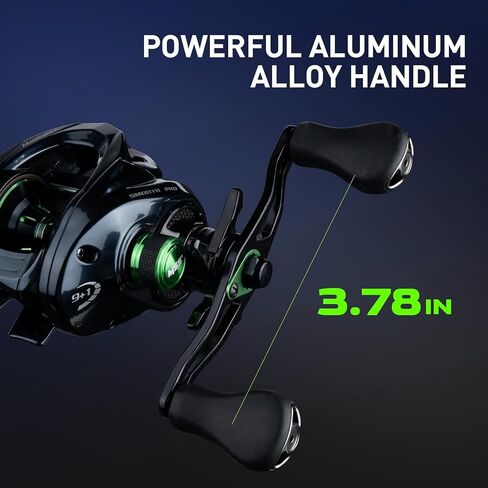 HANDING Baitcasting Reel - High Capacity Casting Reel with 9+1 Stainless Steel Bearings, 7.2:1 Gear Ratio, 15 lb Drag - Baitcaster Fishing Reel in Saudi Arabia