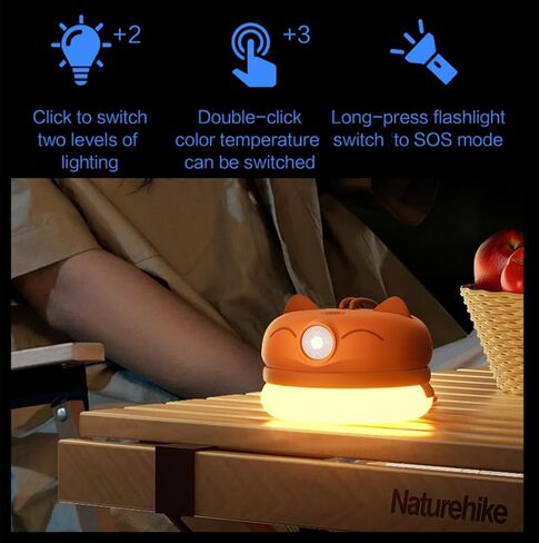 VKX Rechargeable LED Camping Lantern, Tent Hanging Light with 3 Light Modes for Camping, Halloween Flashlight, Hiking, Portable Lantern Flashlight, Night Light for Kids, Home, Power Outages (Red) in Kuwait