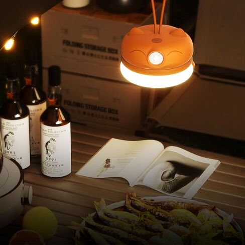 VKX Rechargeable LED Camping Lantern, Tent Hanging Light with 3 Light Modes for Camping, Halloween Flashlight, Hiking, Portable Lantern Flashlight, Night Light for Kids, Home, Power Outages (Red) in Kuwait