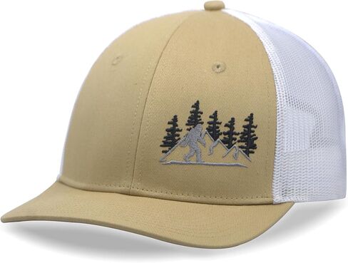 SHOHELL Bigfoot Trucker Hat - Baseball Cap for Men & Women, Adjustable Snapback Hat with Mesh Back, Fishing & Golf Hat in Saudi Arabia