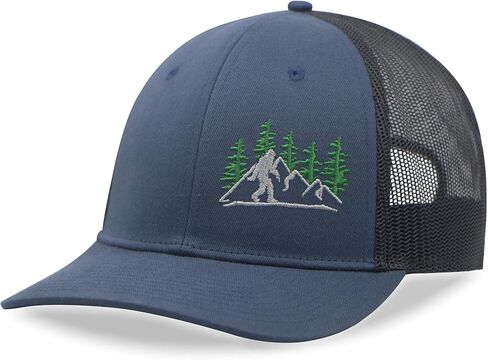 قبعات سائقي الشاحنات Wild Bigfoot للرجال، قبعة بيسبول شبكية قابلة للتعديل للاستخدام في الهواء الطلق in Saudi Arabia