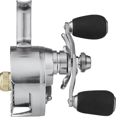 Inline Ice Fishing Reel with Adjustable Drop Rate, Star Drag and Push-Button Free Spool Feature, Made of CNC Machined Aluminum 2.7:1 Ratio 5 Ball Bearings in Saudi Arabia