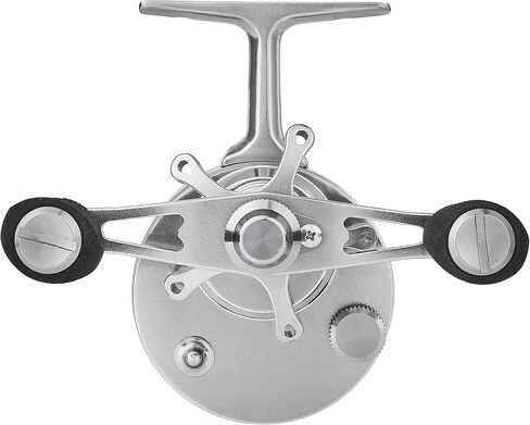 Inline Ice Fishing Reel with Adjustable Drop Rate, Star Drag and Push-Button Free Spool Feature, Made of CNC Machined Aluminum 2.7:1 Ratio 5 Ball Bearings in Saudi Arabia