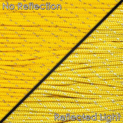 West Coast Paracord – 95 Tensile Strength - 1 Strand Reflective Paracord (10 Feet, Baby Pink) in Saudi Arabia