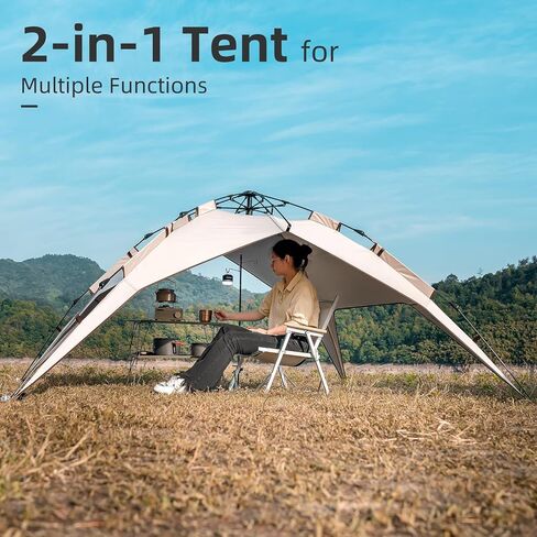 ROCKBROS Camping Tent for 2-3 Person, Waterproof Easy Up Instant Tent Windproof & Sunproof Cabin Tent for Family, Traveling, Outdoor, Hiking in Saudi Arabia