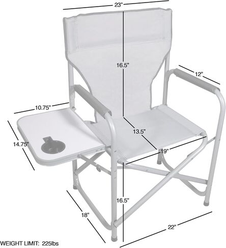 Zenithen Limited Foldable Portable Rocking Director's Chair Perfect for Sporting Events, Outdoor Activities, Camping, Patio Furniture, and Relaxing, Grey in Saudi Arabia