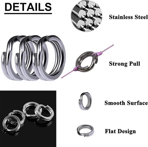 Fishing Treble Hooks Kit, 160pcs/Box Sharp Round Bend Treble Hooks Wide Gap High Carbon Steel Barbed Fish Hook for Lures Baits Saltwater Fishing in Saudi Arabia