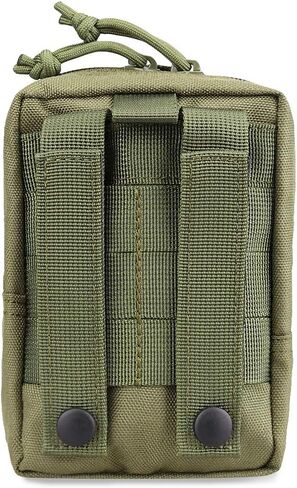 AMYIPO MOLLE Pouch Multi-purpose Compact Tactical Waist Bags Small Utility Pouch (Green (2 PCS)) in Saudi Arabia
