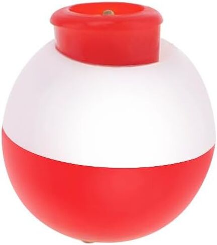 OriGlam 10pcs 13mm / 0.51inch Mini Fishing Snap-On Floats Bobbers Set, Fishing Float Push Button Round Buoy, Red and White Bobber Snap-on Floats in Saudi Arabia