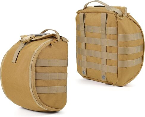 Tactical Helmet Bag Pack, Military Molle Pouch Multi-Purpose Carrying Storage Bag with USA Flag Patch & 2 PCS Molle Straps in Saudi Arabia