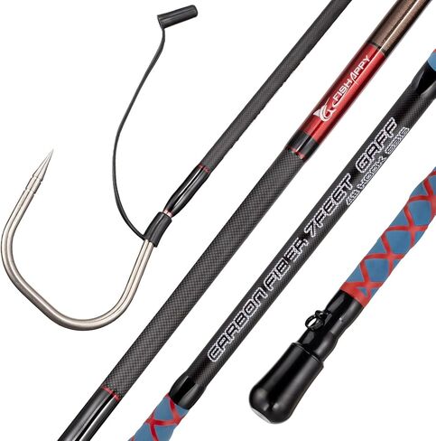 Fishing Gaff Saltwater Fish Gaff with S316 Stainless Steel Fishing Hook Carbon Fiber Fishing Gaff 4'8''/ 7' in Saudi Arabia