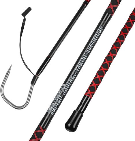 Fishing Gaff Saltwater Fish Gaff with S316 Stainless Steel Fishing Hook Carbon Fiber Fishing Gaff 4'8''/ 7' in Saudi Arabia