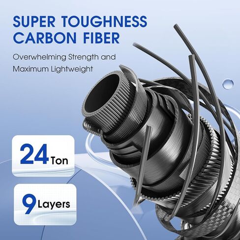 Fishing Gaff Saltwater Fish Gaff with S316 Stainless Steel Fishing Hook Carbon Fiber Fishing Gaff 4'8''/ 7' in Saudi Arabia