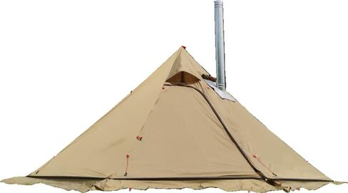 Ultralight 3-4 Person Teepee Tent with Snow-Skirt and Stove Jack Without Mesh Backpacking Outdoor Tent in Kuwait