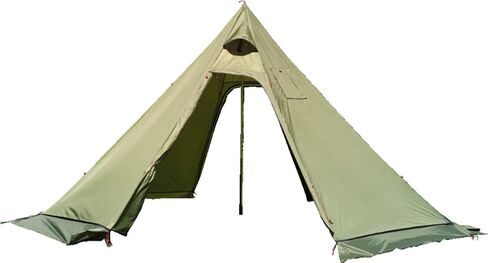 Ultralight 3-4 Person Teepee Tent with Snow-Skirt and Stove Jack Without Mesh Backpacking Outdoor Tent in Kuwait