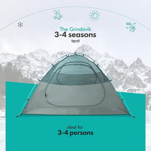 FE Active Waterproof Camping Tent, for Travel and Outdoor Activities. Camping essential for Hikers and outdoor enthusiast in Saudi Arabia