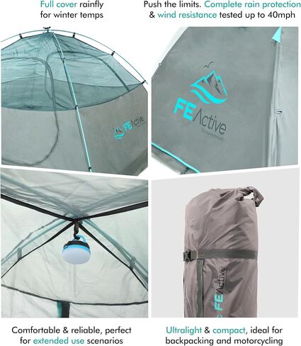 FE Active Waterproof Camping Tent, for Travel and Outdoor Activities. Camping essential for Hikers and outdoor enthusiast in Saudi Arabia