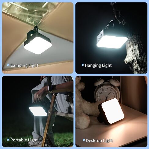 Solar Camping Lantern Rechargeable -1000LM 8000mAh Portable Tent Light, IP65 Waterproof Outdoor LED Flashlight for Hiking, Emergency, Camping Essential in Saudi Arabia