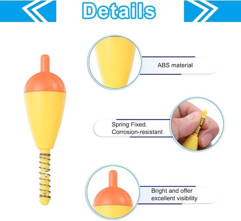 PATIKIL Fishing Float Bobbers Hard ABS Oval Stick Spring Slip Bobber for Crappie Trout Bass Fishing in Saudi Arabia