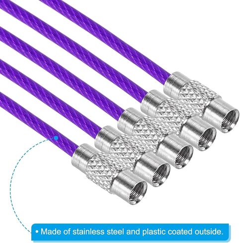 PATIKIL Wire Keychain Cable Stainless Steel Key Ring Loop for Outdoor Hiking Sport in Saudi Arabia